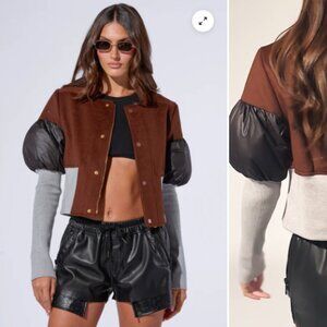 OAKLAND MIXED MEDIA BOMBER - LX